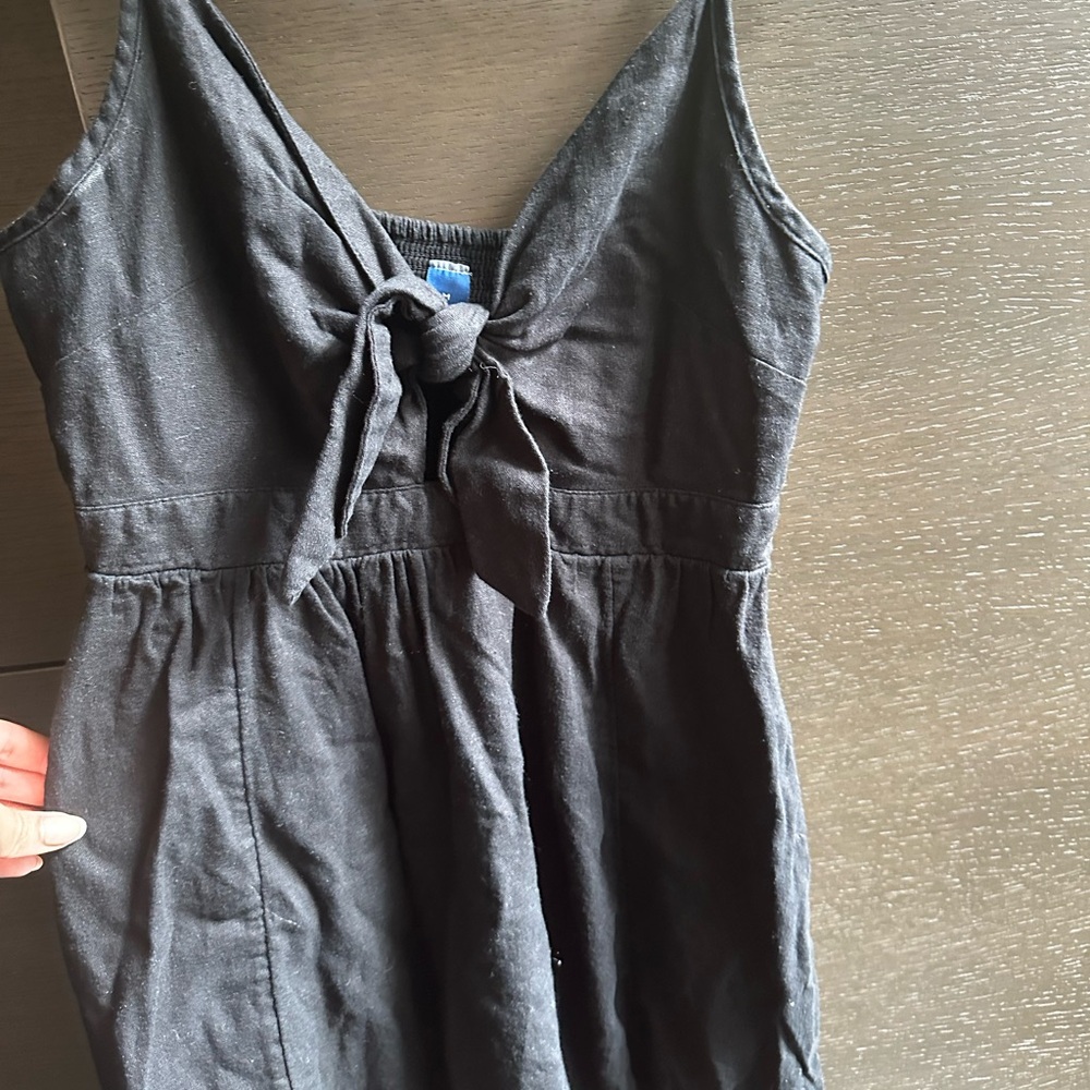 Black spaghetti strap dress